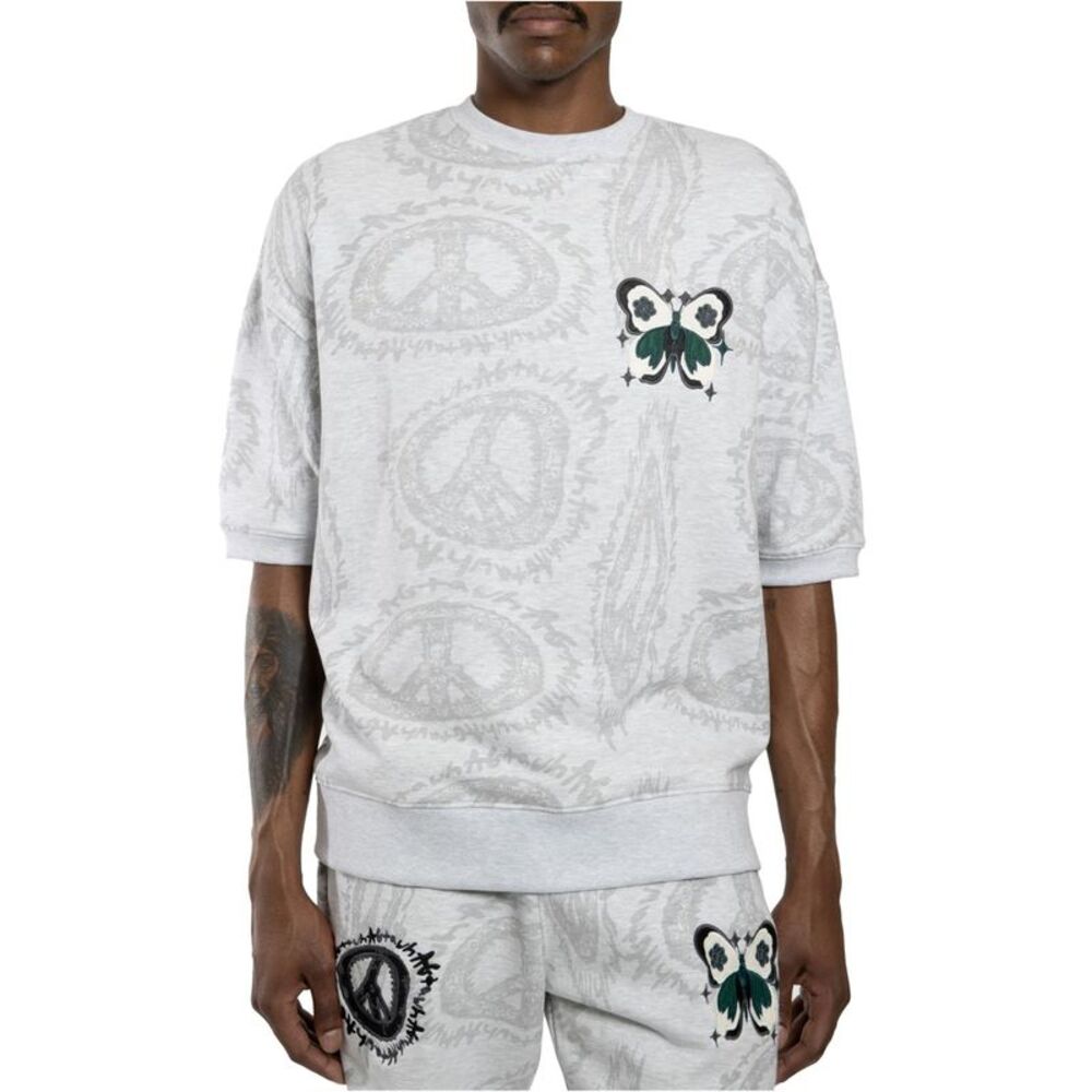 AGtawh Mens Peace Sign Graphic Sweatshirt, NWT